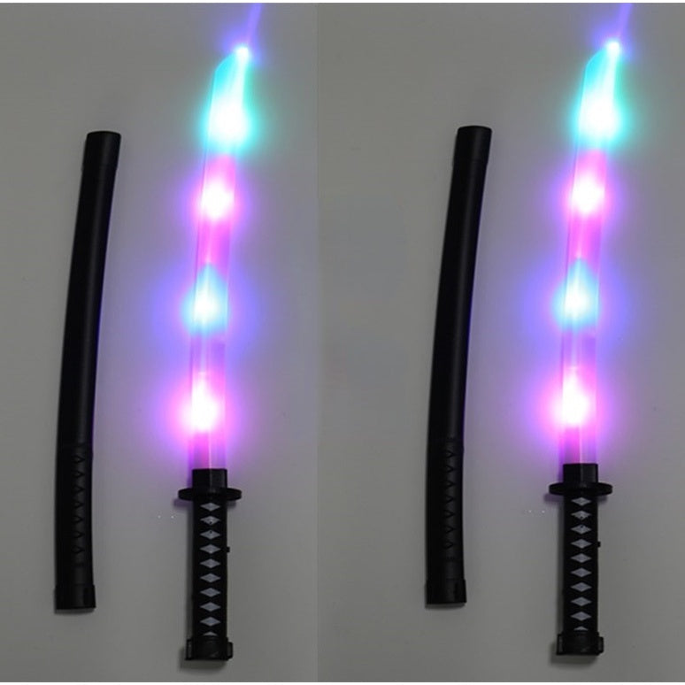 Brinquedo Espada Luminosa Grande Samurai com Bainha Ideal Criança 4 a 6 anos